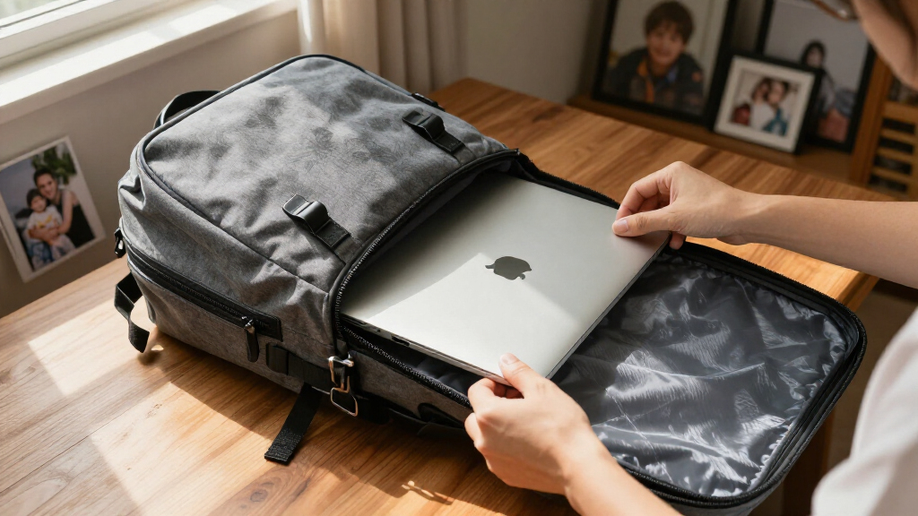 travel backpack with laptop compartment