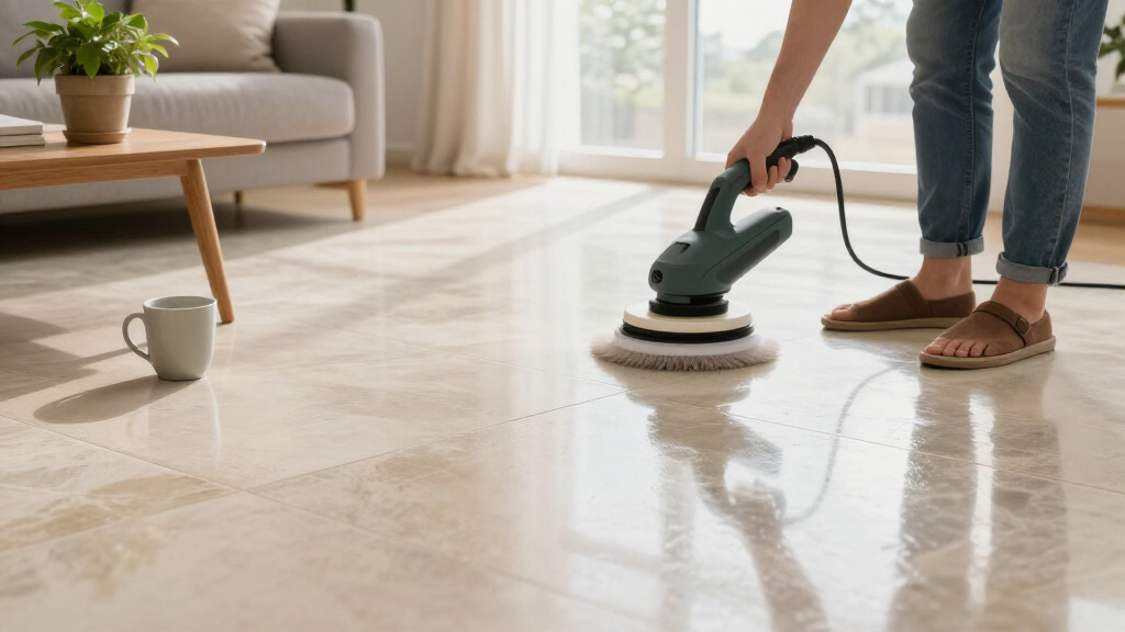 best floor buffer for stone floor shine