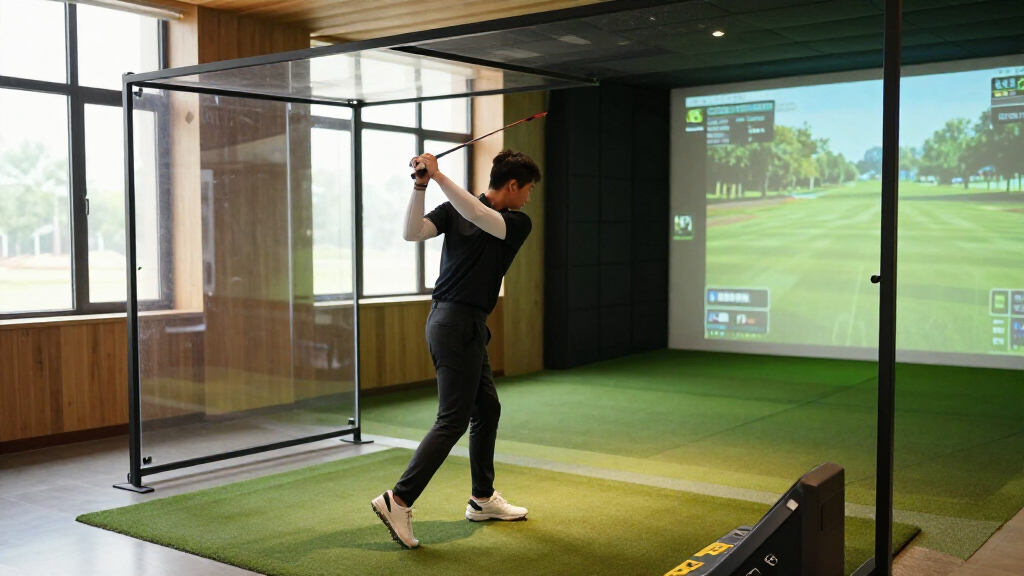 best enclosure kit for full swing simulator room