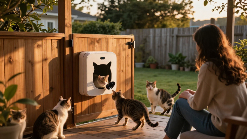 best smart cat door for multi-cat homes
