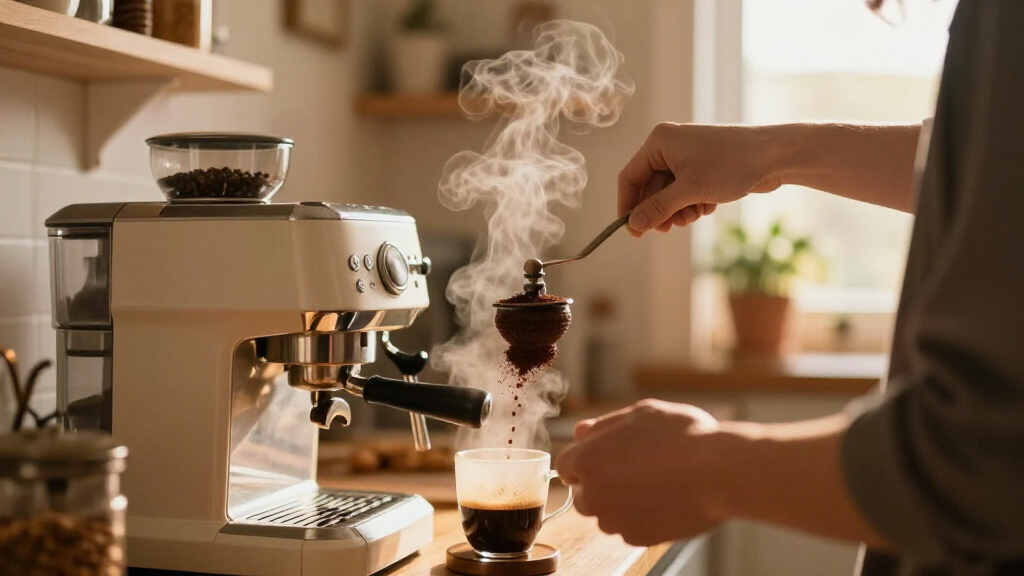 home espresso machine with grinder
