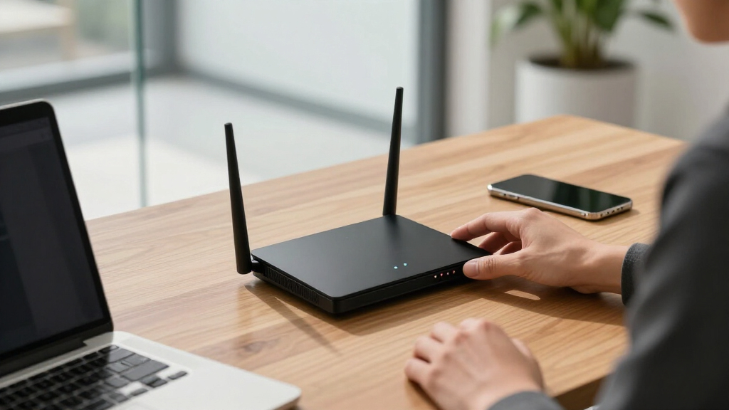 Business router with firewall