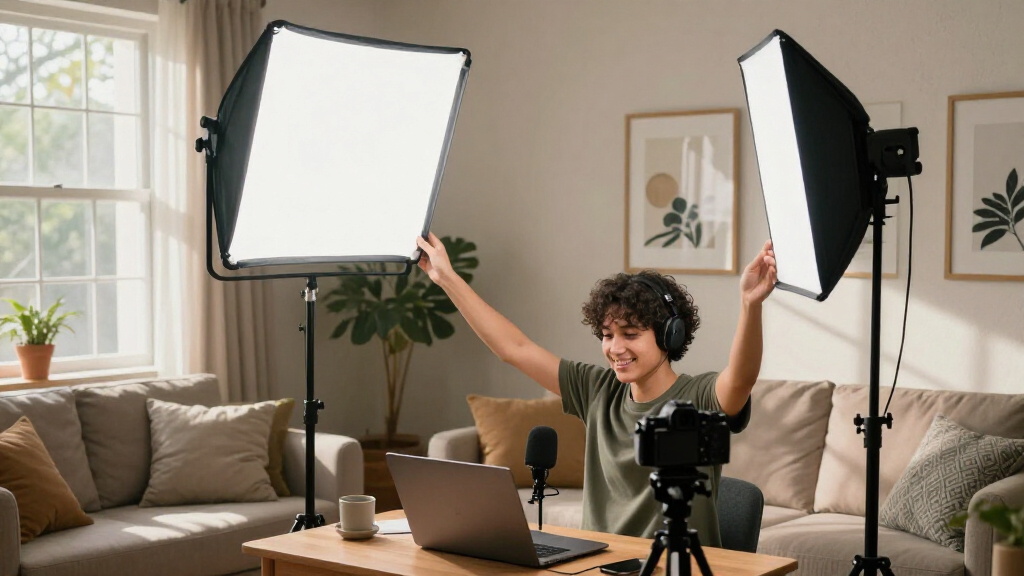 podcast lighting kits for video studios