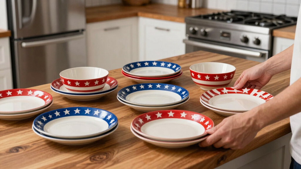 patriotic tableware and serveware
