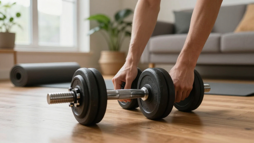 adjustable dumbbell set