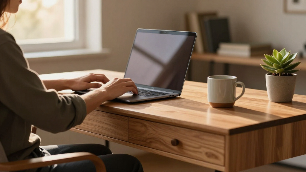 computer desk with drawers