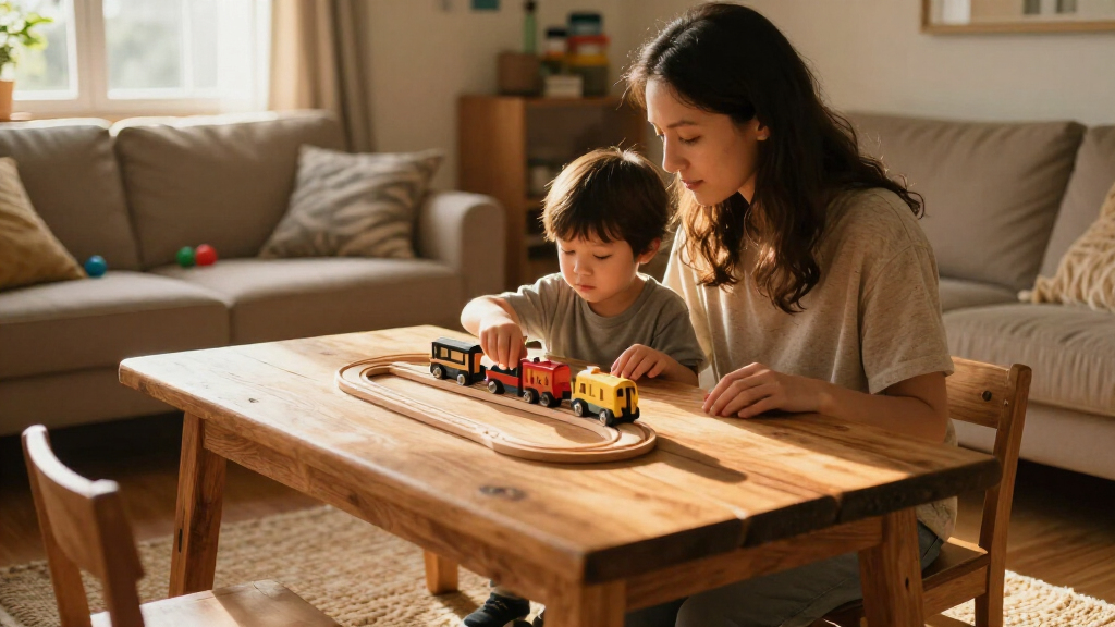 train table wood