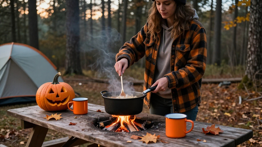 Halloween camping cookware