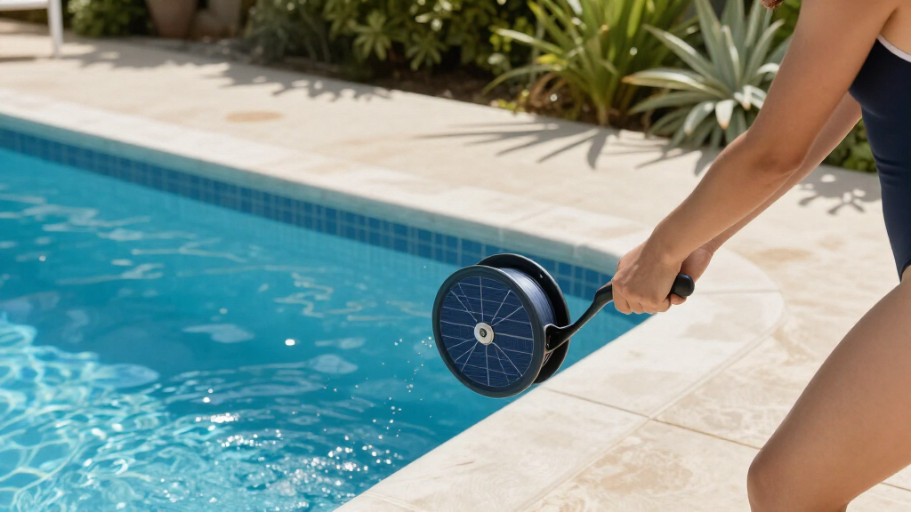 solar pool cover reel systems