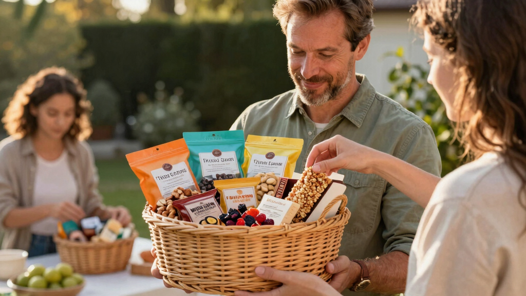 healthy snack gift baskets for dads