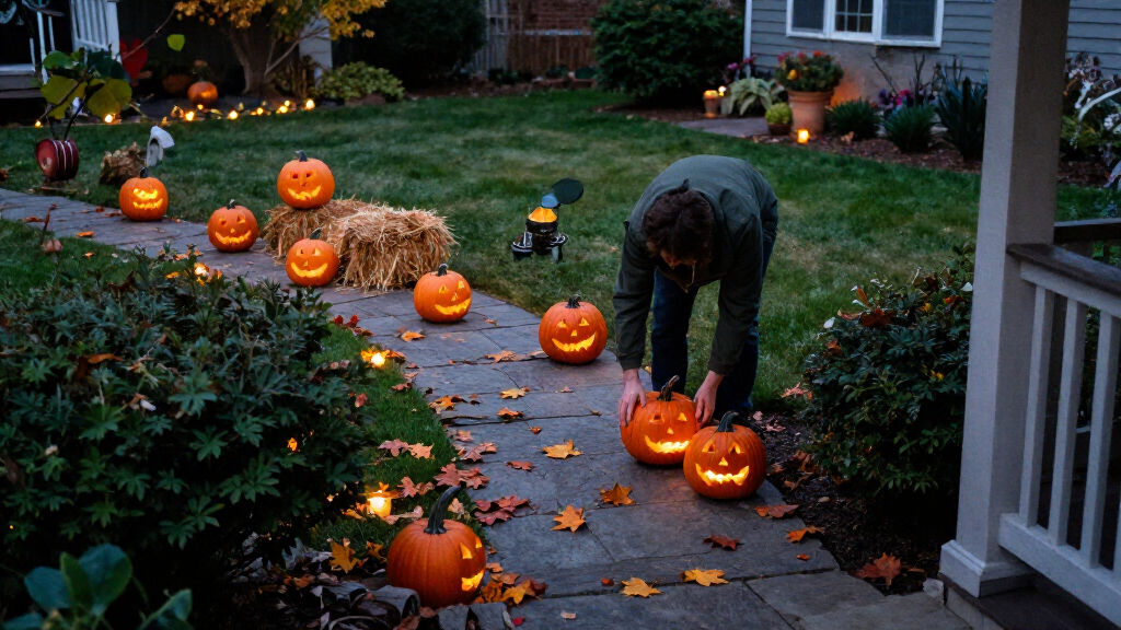 outdoor Halloween decorations