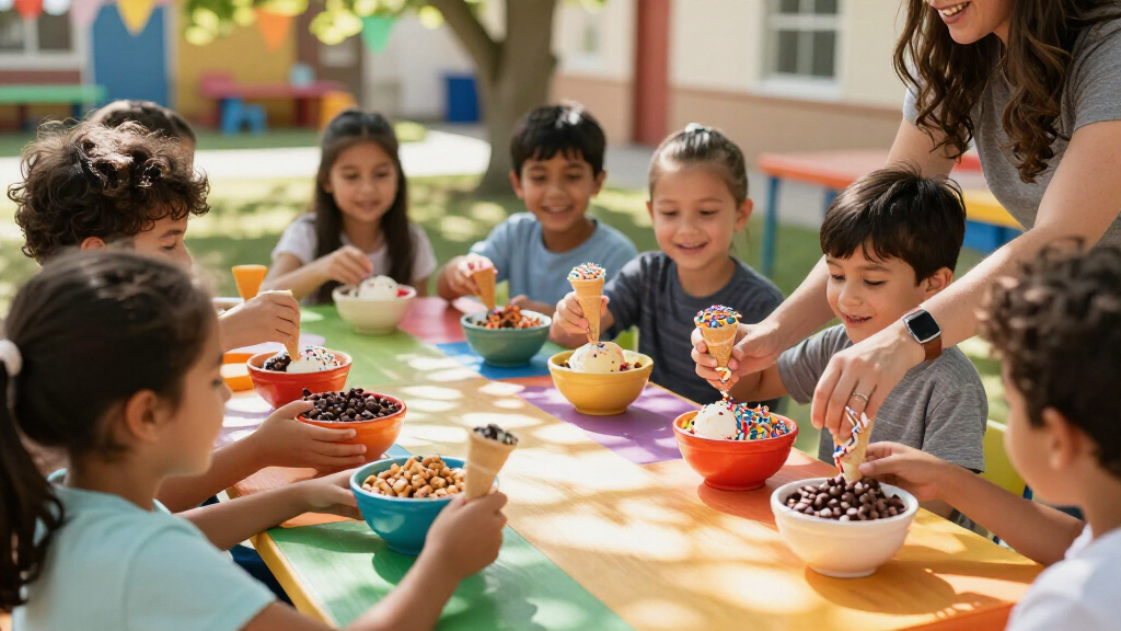 ice cream toppings for school parties