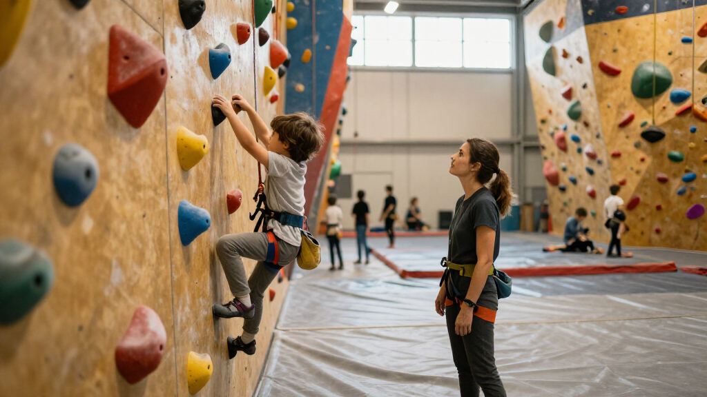 indoor climbing gym set for kids