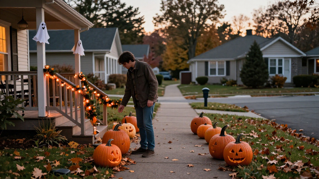 Halloween yard decorations