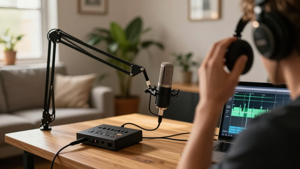 USB microphone kits for podcasting