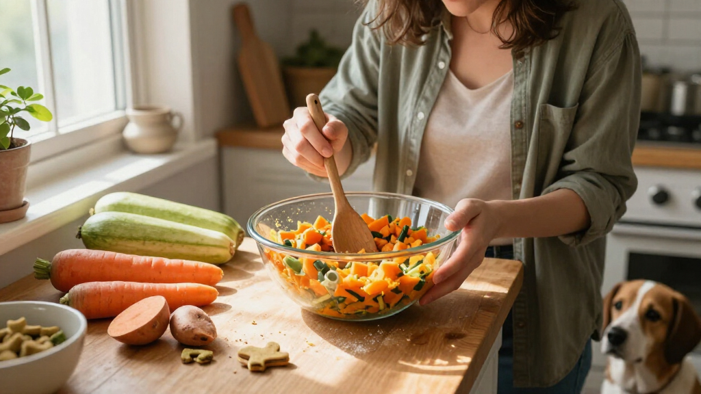 vegetable pulp dog treat mix