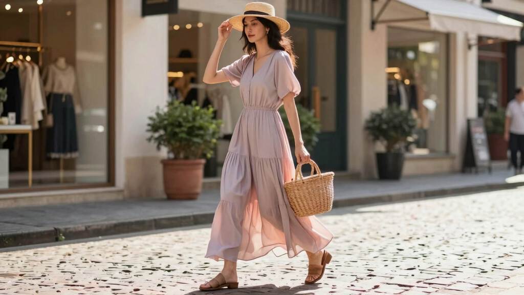 best maxi dresses and basket bags