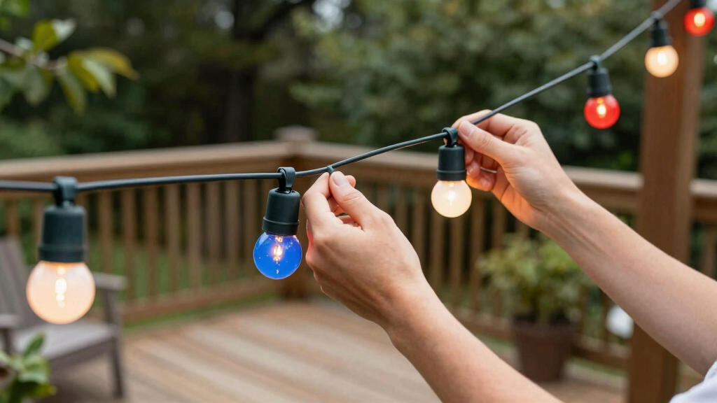 patriotic outdoor string lights