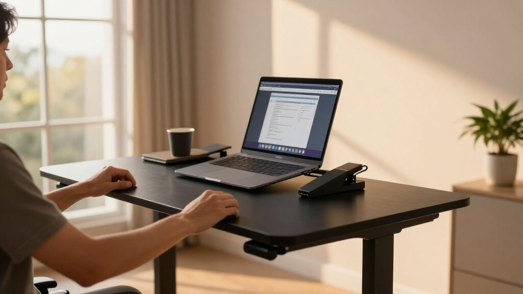 adjustable standing desk converter