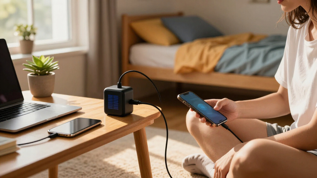solar-powered dorm room chargers