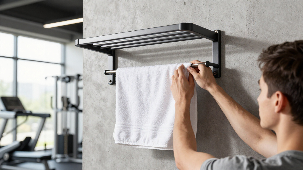 towel racks for workout rooms