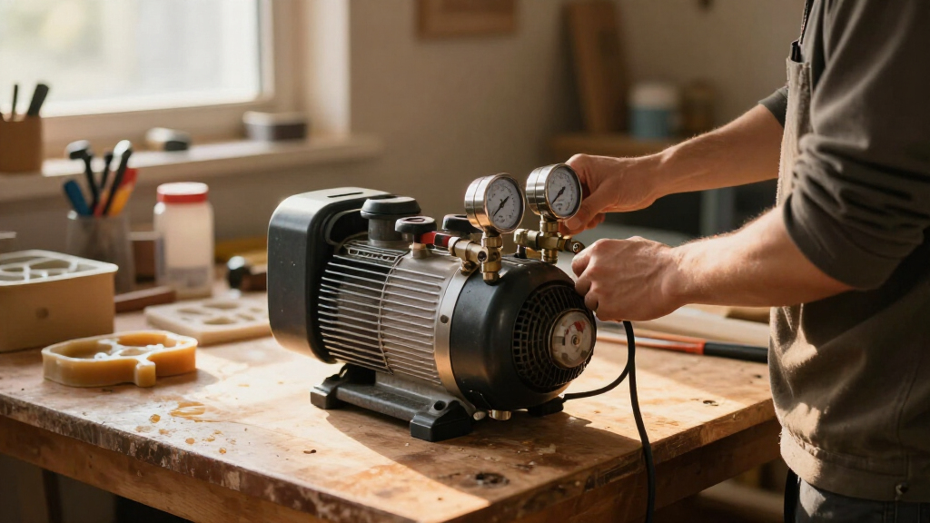 two stage vacuum pump for resin casting