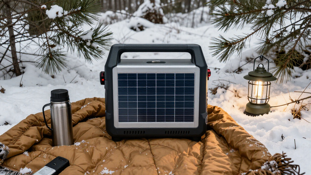 solar generator for rv camping for winter camping