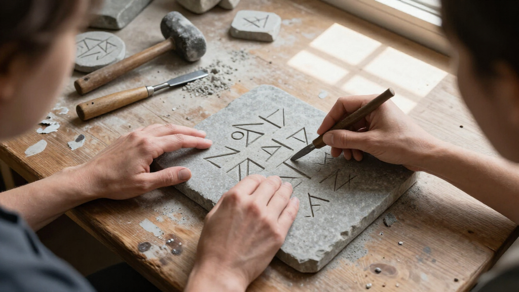 best rune set carved stone