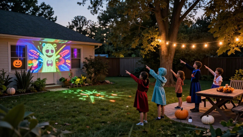 Halloween outdoor projector lights