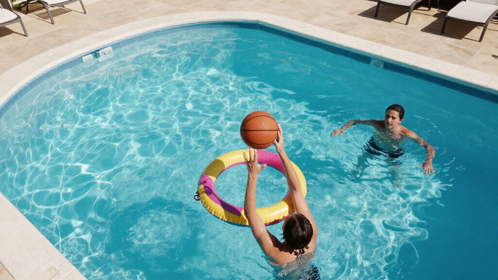 floating pool basketball hoops