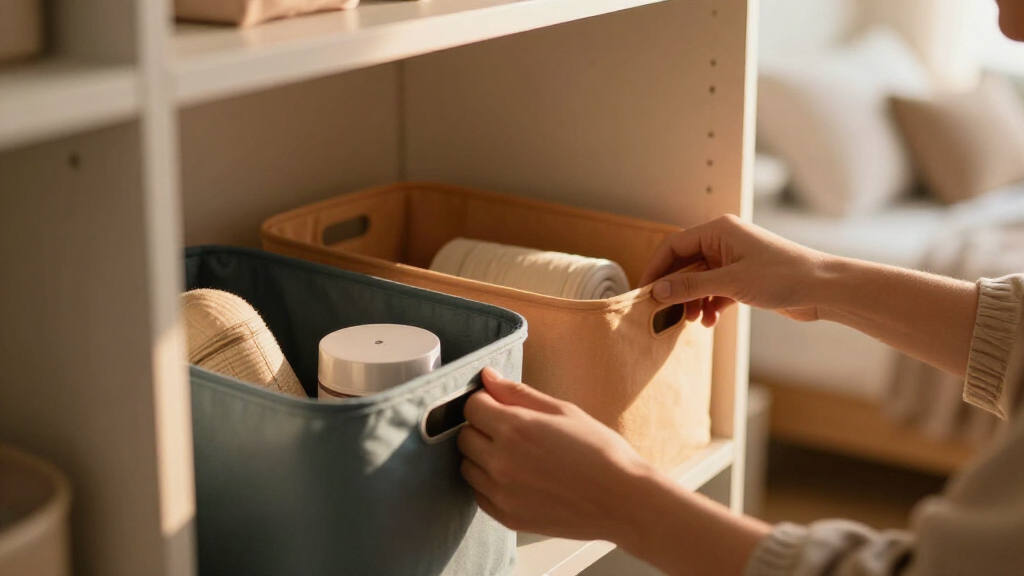 smart home organization bins