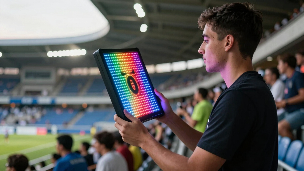 soccer fan LED light displays