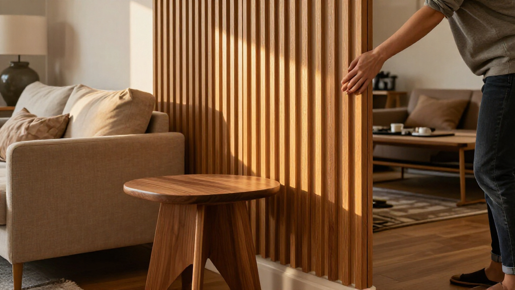 wood slat accent wall panels
