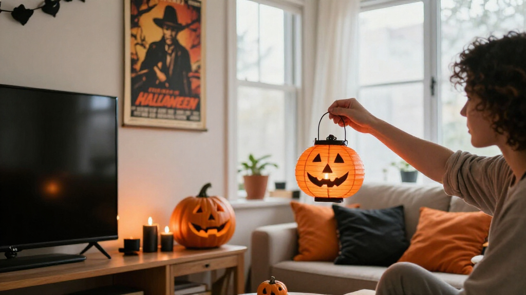 Halloween movie decor