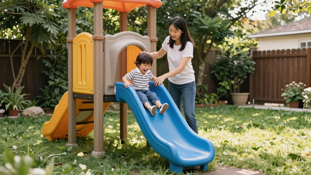 child-friendly outdoor play equipment