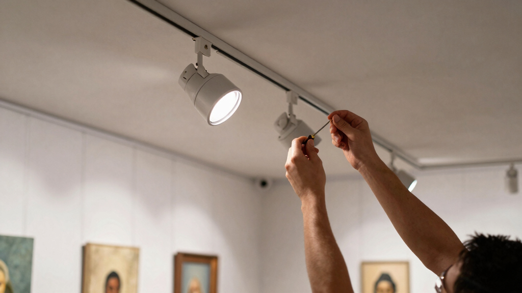 art exhibition display lighting