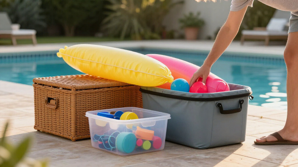 poolside storage solutions
