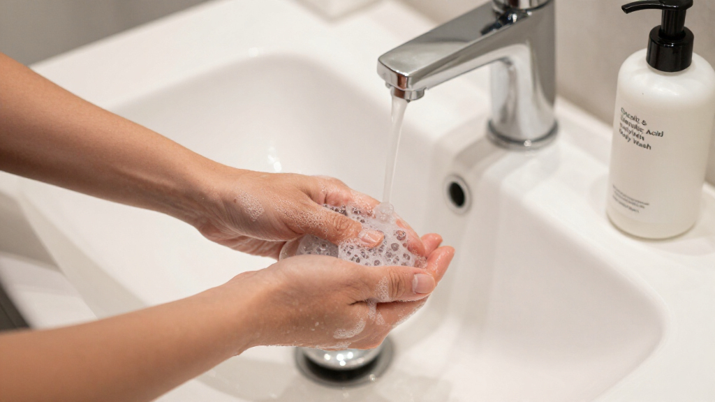 glycolic acid and salicylic acid body wash