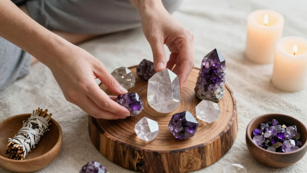 crystal healing meditation kits