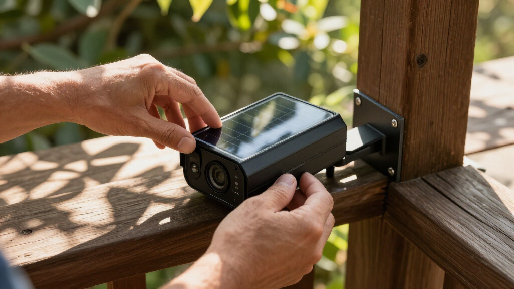 solar powered security camera