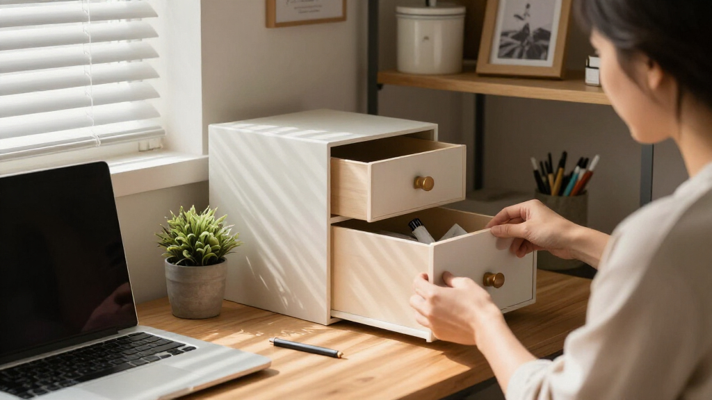desk organization and storage