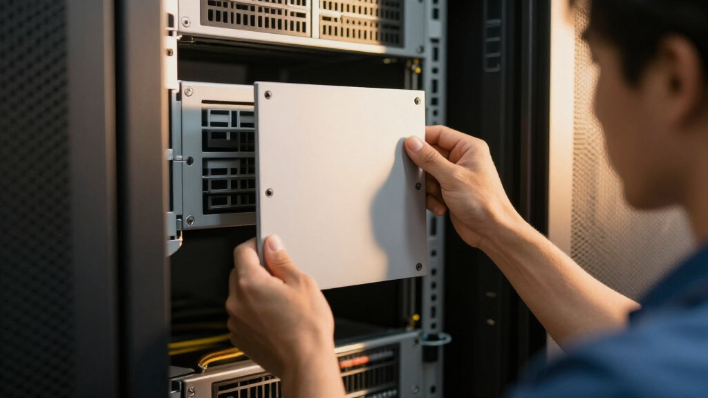 rack blanking panels for airflow control