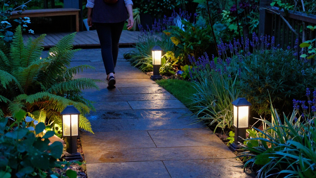 solar garden pathway lights