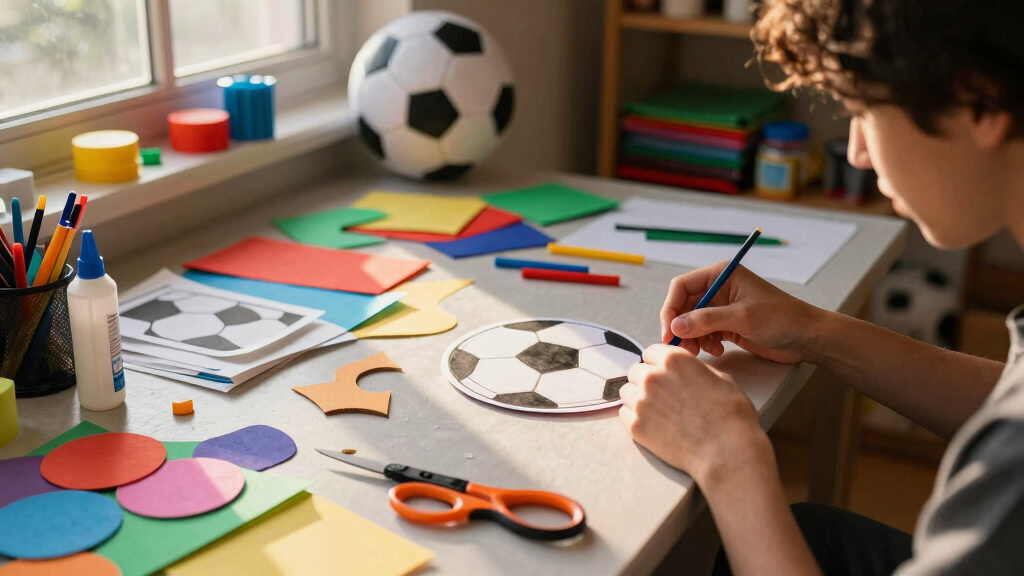soccer fan arts and crafts supplies