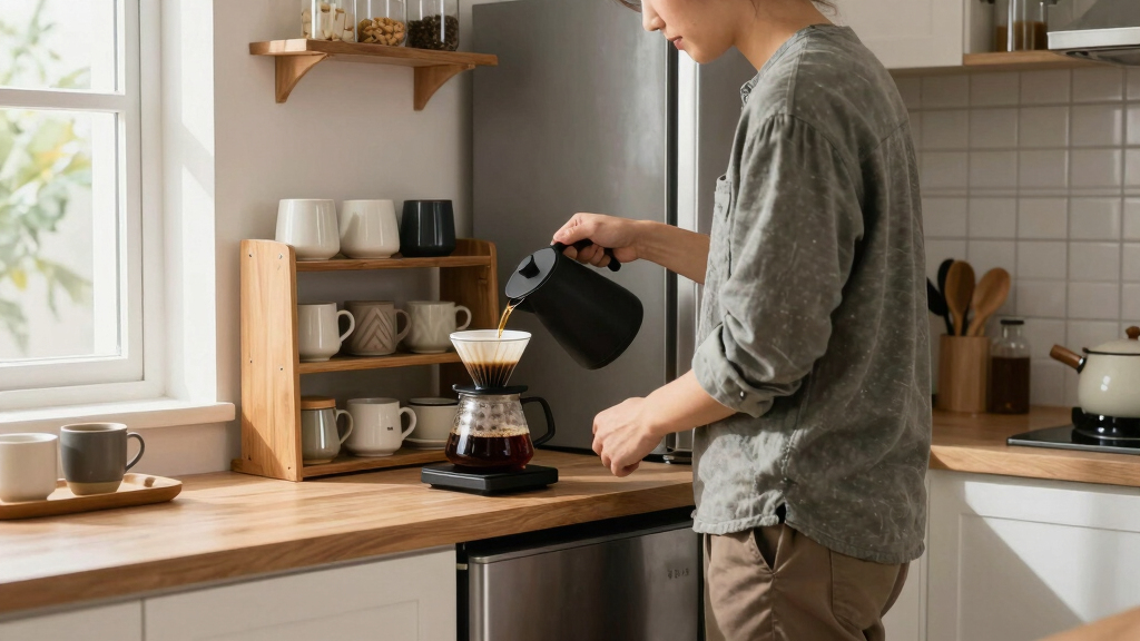 best coffee station cabinet with fridge