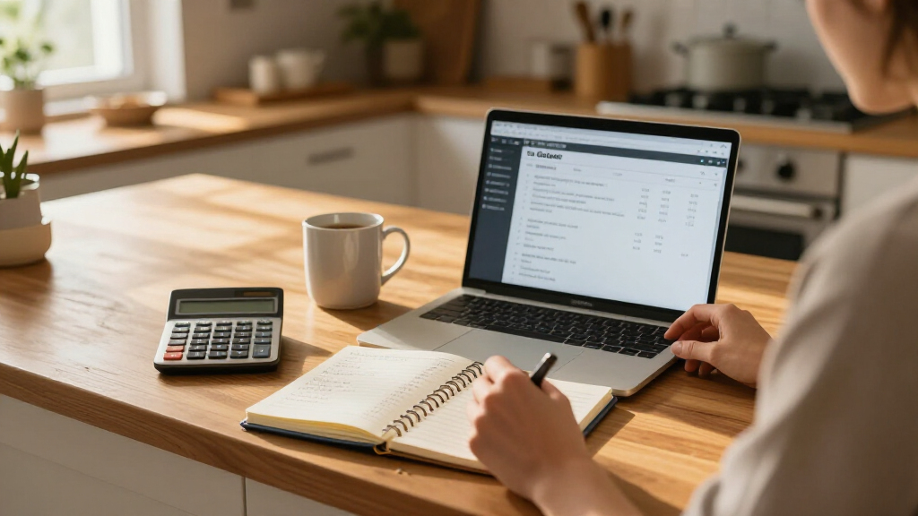 Amazon budget tracking notebooks