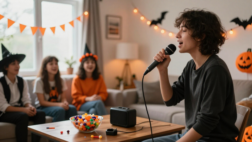 wireless microphone systems for Halloween karaoke