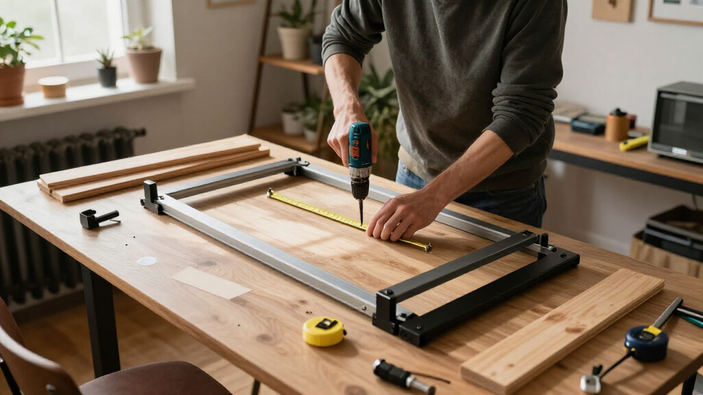 sit stand desk frame for diy tabletop