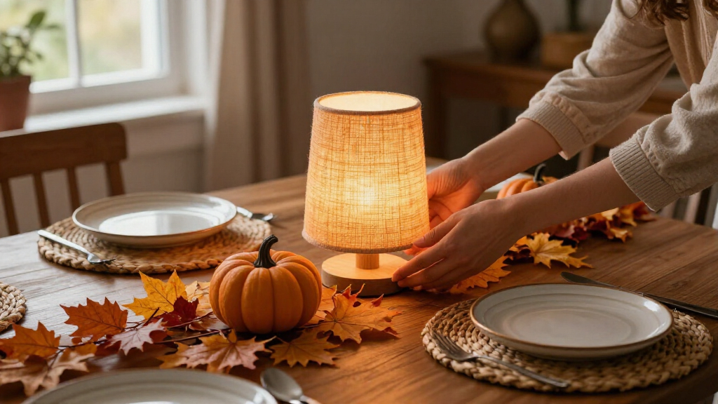 fall-inspired table lamps