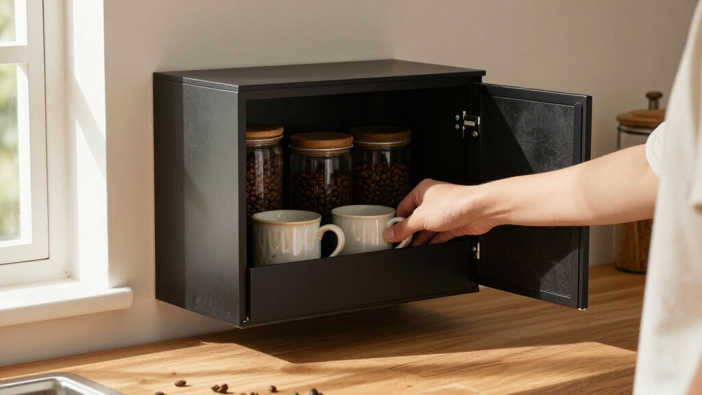 best shallow depth coffee cabinet